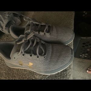 Women’s gray under armour shoes